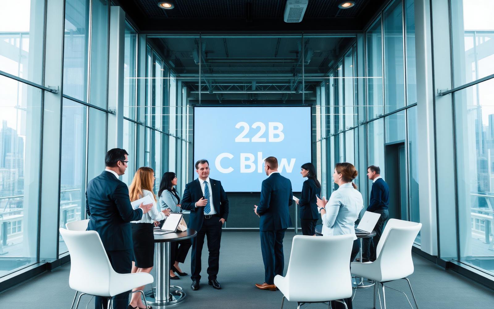 Meeting internazionale B2B in sala conferenze