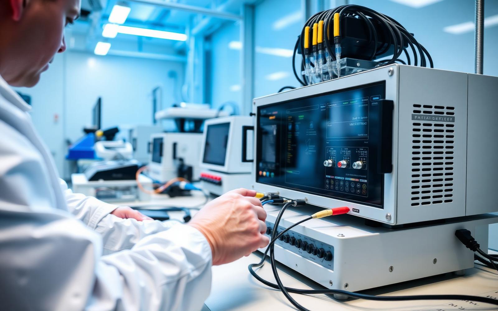 Banco di collaudo funzionale in laboratorio